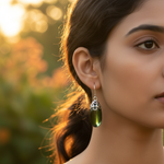 Load image into Gallery viewer, 925 Silver Cat's Eye Earrings for Women | Dangle Jewelry