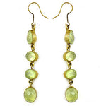 Load image into Gallery viewer, gold plating Peridot Dangle Earrings for Women | Gemstone Jewelry