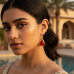 Load image into Gallery viewer, Gold Carnelian Earrings | Gemstone Jewelry | Gift for Her