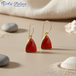 Load image into Gallery viewer, Gold Carnelian Earrings | Gemstone Jewelry | Gift for Her