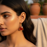 将图像加载到图库查看器中, gold plating Carnelian Earrings | Gemstone Jewelry | Gift for Her