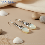 Load image into Gallery viewer, 925 Silver Opalite Drop Earrings for Women | Dangle Earrings
