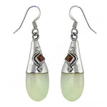 Load image into Gallery viewer, 925 Silver Garnet Drop Earrings for Women | Daily Wear