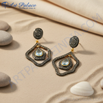 Load image into Gallery viewer, Aquamarine & Diamond Drop Earrings for Women | Teardrop Jewelry