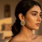 将图像加载到图库查看器中, 925纯银黄水晶耳环(女士款)| 宝石首饰