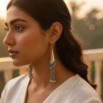 Load image into Gallery viewer, 925 Silver Tassel Dangle Earrings for Women | Gift Jewelry