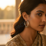 Load image into Gallery viewer, Aros de plata para mujer | Diseño tribal oxidado