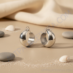 Load image into Gallery viewer, Aros de plata | Aros gruesos de tubo para mujer