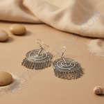 Load image into Gallery viewer, Oxidized Silver Dangle Earrings for Women | Ethnic Jewelry