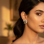 Load image into Gallery viewer, 925 Silver Padlock Stud Earrings | Cubic Zirconia | For Women