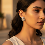 将图像加载到图库查看器中, 925 Silver Flower Stud Earrings for Women | Gift Jewelry