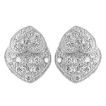 Load image into Gallery viewer, Silver Stud Earrings with Sparkling Crystals | Women's Jewelry