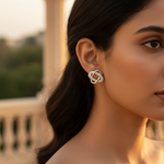 将图像加载到图库查看器中, 925 Silver Cubic Zirconia Knot Earrings for Women | Gift Jewelry