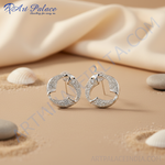 Load image into Gallery viewer, 925 Silver Open Circle Earrings | Women's Daily Wear Jewelry