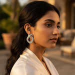 将图像加载到图库查看器中, 女士银色立方氧化锆水滴耳环 | 精致珠宝