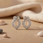 将图像加载到图库查看器中, Silver Cubic Zirconia Drop Earrings for Women | Elegant Jewelry