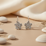 Load image into Gallery viewer, 925 Silver Floral Earrings with CZ | Women's Jewelry Gift