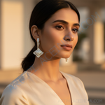 Load image into Gallery viewer, 925 Silver Heart Drop Earrings for Women | Dainty Jewelry Gift