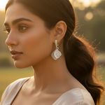 将图像加载到图库查看器中, 925纯银钻石切割水滴耳环,女士款 | 礼物