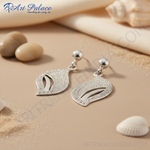 Load image into Gallery viewer, 925 Silver Leaf Dangle Earrings for Women | Daily Wear