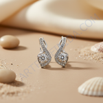 将图像加载到图库查看器中, 女士银色立方氧化锆耳环 | 璀璨珠宝