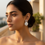 将图像加载到图库查看器中, 925纯银镶嵌立方氧化锆耳环(女士款)| 礼品首饰