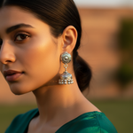 Load image into Gallery viewer, 925 Silver Dangle Earrings for Women | Ethnic Jewelry