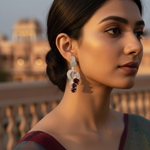 Load image into Gallery viewer, 925 Silver Garnet Dangle Earrings for Women | Gift Jewelry