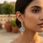 Load image into Gallery viewer, 925 Sterling Silver Moonstone Earrings | Women's Jewelry Gift