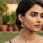 Load image into Gallery viewer, 925 Silver Garnet Drop Earrings for Women | Gemstone Jewelry