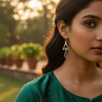 Load image into Gallery viewer, 925 Silver Amethyst Drop Earrings for Women | Dangle Jewelry