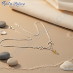 Load image into Gallery viewer, 925 Silver Citrine Y Necklace for Women | Gemstone Jewelry