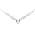 Load image into Gallery viewer, 925 Silver Rose Quartz Necklace for Women | Gemstone Jewelry