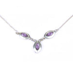 Load image into Gallery viewer, 925 Silver Amethyst Necklace for Women | Gemstone Jewelry