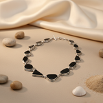 Load image into Gallery viewer, 925 Silver Onyx Stone Necklace for Women | Statement Jewelry