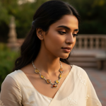 Load image into Gallery viewer, Amber Gemstone Silver Necklace for Women | Unique Jewelry Gift