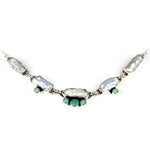 Load image into Gallery viewer, 925 Silver Pearl & Turquoise Necklace for Women | Fashion Jewelry