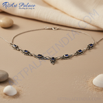 Load image into Gallery viewer, 925 Silver Blue Gemstone Necklace | Women's Jewelry Gift