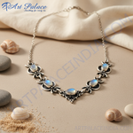 Load image into Gallery viewer, 925 Silver Moonstone Necklace for Women | Gemstone Jewelry