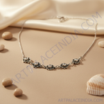 Load image into Gallery viewer, 925 Silver Flower Necklace | Women's Floral Jewelry Gift
