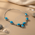 Load image into Gallery viewer, 925 Silver Turquoise Necklace | Women's Gemstone Jewelry