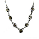 Load image into Gallery viewer, 925 Silver Olive Green Gemstone Necklace for Women | Gift Jewelry