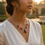 将图像加载到图库查看器中, 925 Silver Carnelian Stone Necklace for Women | Gift Jewelry