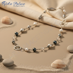 Load image into Gallery viewer, Silver Beaded Statement Necklace | Women's Fashion Jewelry