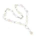 Load image into Gallery viewer, 925 Silver Rose Quartz Beaded Necklace for Women | Gift Jewelry