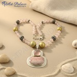 Load image into Gallery viewer, Rose Quartz & Silver Necklace for Women | Gemstone Jewelry