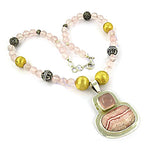 Load image into Gallery viewer, Rose Quartz & Silver Necklace for Women | Gemstone Jewelry