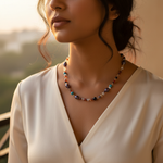 将图像加载到图库查看器中, Multi-Gemstone Beaded Necklace | Colorful Stone Jewelry for Women
