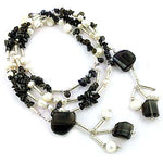 Load image into Gallery viewer, Black Onyx & Pearl Necklace | Sterling Silver | Women's Jewelry