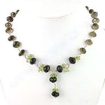 Load image into Gallery viewer, Smoky Quartz & Peridot Necklace | 925 Silver | Women's Gift